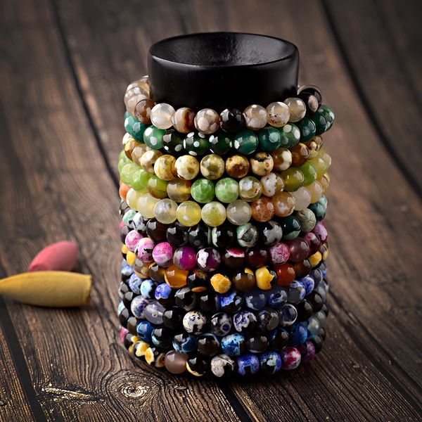 2021 new style natural agate stone two-color beads bracelet aventurine beaded stretch bracelets bangles women men, Black
2021 new style natural agate stone two-color beads bracelet aventurine beaded stretch bracelets bangles women men, Black