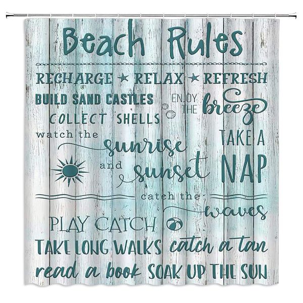 beach theme shower curtain holiday sunshine beach cute rules blue text on vintage wooden board,70x70 inch polyester fabric
beach theme shower curtain holiday sunshine beach cute rules blue text on vintage wooden board,70x70 inch polyester fabric