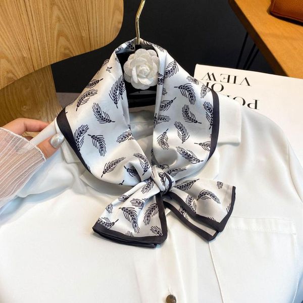 scarves brand silk scarf women tie band soft neckerchife 2021 hijab head female foulard print office ladies shawl bandanna, Blue;gray
scarves brand silk scarf women tie band soft neckerchife 2021 hijab head female foulard print office ladies shawl bandanna, Blue;gray