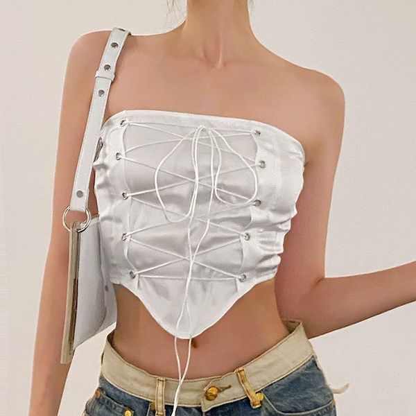 women's tanks & camis ladies pure white drawstring jacket vest girls' low-cut sleeveless fairy temperament women' body shaper e
women's tanks & camis ladies pure white drawstring jacket vest girls' low-cut sleeveless fairy temperament women' body shaper e