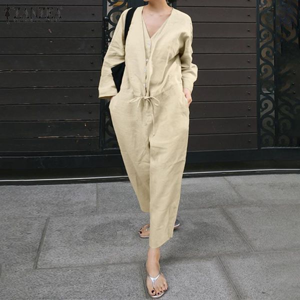 jumpsuit jumpsuit for women 2021 female v neck romper casual long sleeve overalls plus size 5xl ladies autumn solid bottoms femme, Black;white
jumpsuit jumpsuit for women 2021 female v neck romper casual long sleeve overalls plus size 5xl ladies autumn solid bottoms femme, Black;white