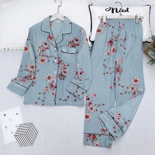 2021 spring autumn new women printed simple style rayon long sleeve pajamas set ladies comfort loose homewear for femme, Black;red
2021 spring autumn new women printed simple style rayon long sleeve pajamas set ladies comfort loose homewear for femme, Black;red