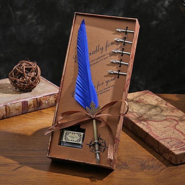 fountain pens creative office stationery supplies vintage feathers pen gift box set dip ink writing wedding birthday 1
fountain pens creative office stationery supplies vintage feathers pen gift box set dip ink writing wedding birthday 1