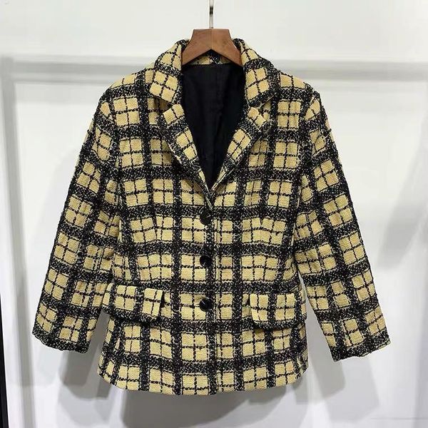 women's jackets wk081027 fashion women coats & 2021 runway luxury european design party style clothing, Black;brown
women's jackets wk081027 fashion women coats & 2021 runway luxury european design party style clothing, Black;brown