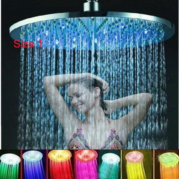 8 inch rgb 7 colors led light shower head round automatic changing water saving rain high pressure bathroom rainfall shower
8 inch rgb 7 colors led light shower head round automatic changing water saving rain high pressure bathroom rainfall shower