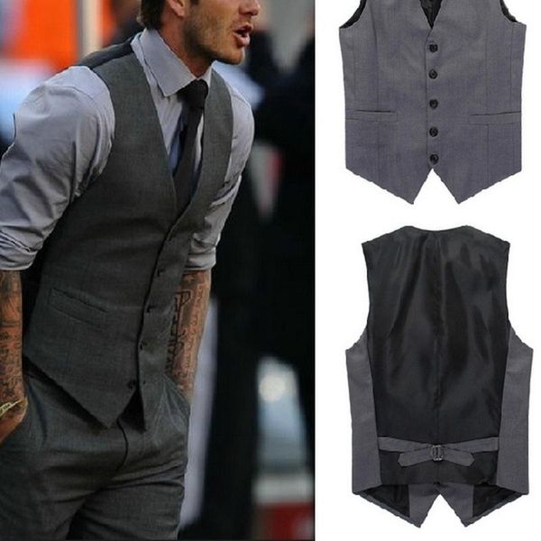 men's vests lugentolo men vest korean style casual spring and summer suit v-neck slim single-breasted stitching colored pockets, Black;white
men's vests lugentolo men vest korean style casual spring and summer suit v-neck slim single-breasted stitching colored pockets, Black;white