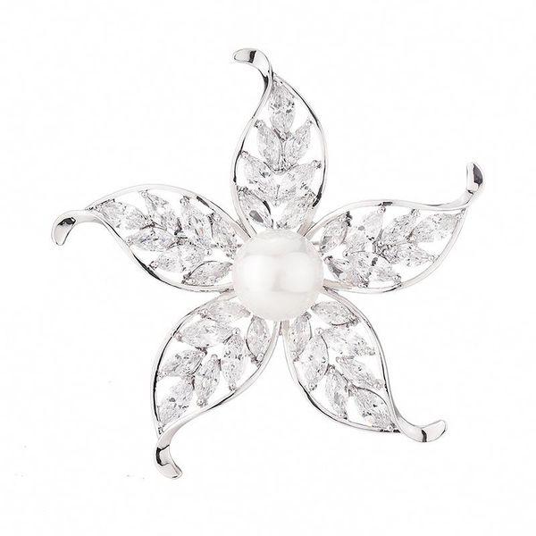pins, brooches copper inlaid zircon wedding clothing jewelry accessories trend fashion flower with pearl upscale elegant cz delicate brooch, Gray
pins, brooches copper inlaid zircon wedding clothing jewelry accessories trend fashion flower with pearl upscale elegant cz delicate brooch, Gray