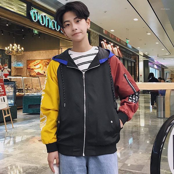 men jackets casual windbreaker pullover color block patchwork stand collar zip up track jacket spring hiphop streetwear men's, Black;brown
men jackets casual windbreaker pullover color block patchwork stand collar zip up track jacket spring hiphop streetwear men's, Black;brown