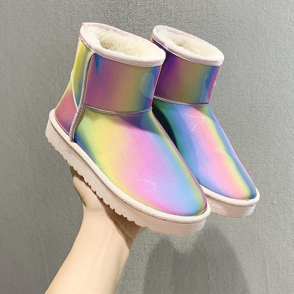 boots 2021 winter colorful women's warm calf fashion wear round toe low heel pu snow women, Black
boots 2021 winter colorful women's warm calf fashion wear round toe low heel pu snow women, Black