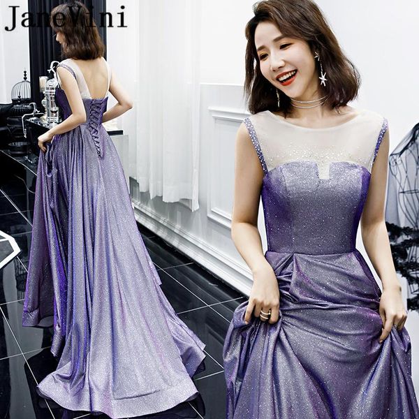 party dresses janevini shiny purple prom long a line evening dress scoop neck beaded satin sweep train formal gowns custom made, White;black
party dresses janevini shiny purple prom long a line evening dress scoop neck beaded satin sweep train formal gowns custom made, White;black