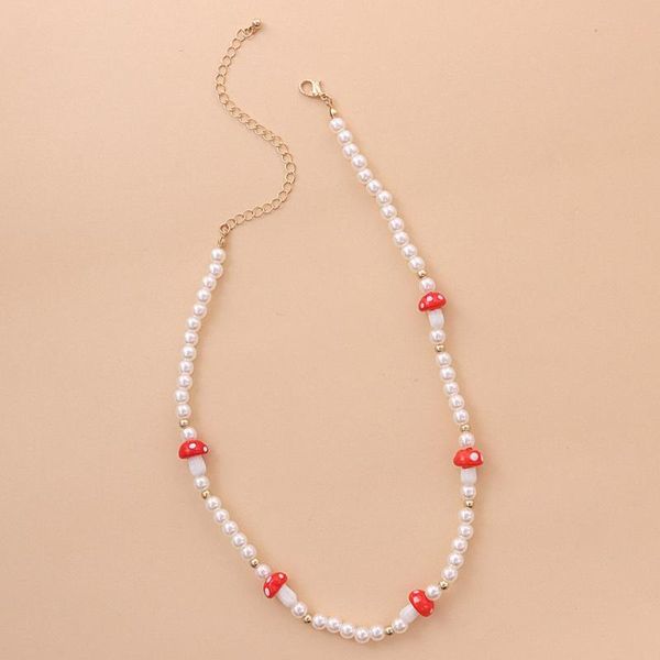 chokers fashion cute beaded wedding jewelry pearl stone mushroom necklace chain choker, Golden;silver
chokers fashion cute beaded wedding jewelry pearl stone mushroom necklace chain choker, Golden;silver