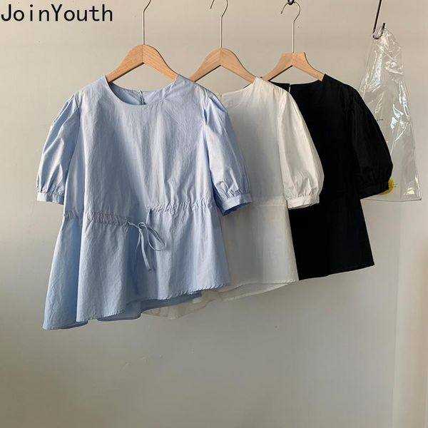 women's blouses & shirts joinyouth blusas mujer de moda arrival clothing thin solid o-neck pleating irregular sleeve blousess top, White
women's blouses & shirts joinyouth blusas mujer de moda arrival clothing thin solid o-neck pleating irregular sleeve blousess top, White
