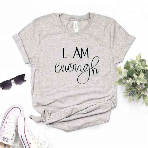 i am enough tshirts womens cotton casual funny tee hipster 6 color drop ship na 592, White
i am enough tshirts womens cotton casual funny tee hipster 6 color drop ship na 592, White