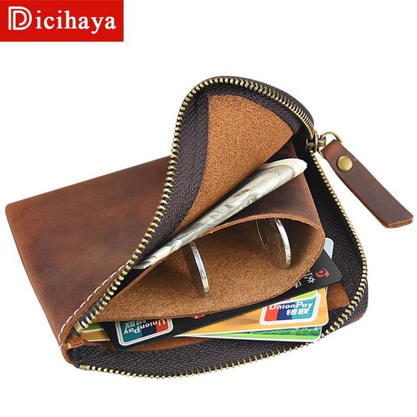 dicihaya new men wallets small money purses wallets crazy horse genuine leather men thin wallet with coin bag zipper wallet, Red;black
dicihaya new men wallets small money purses wallets crazy horse genuine leather men thin wallet with coin bag zipper wallet, Red;black
