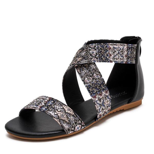 vintage rivet bohemian sandals shoes women summers and 2021 female flats cross flat holiday sandal for, Black
vintage rivet bohemian sandals shoes women summers and 2021 female flats cross flat holiday sandal for, Black