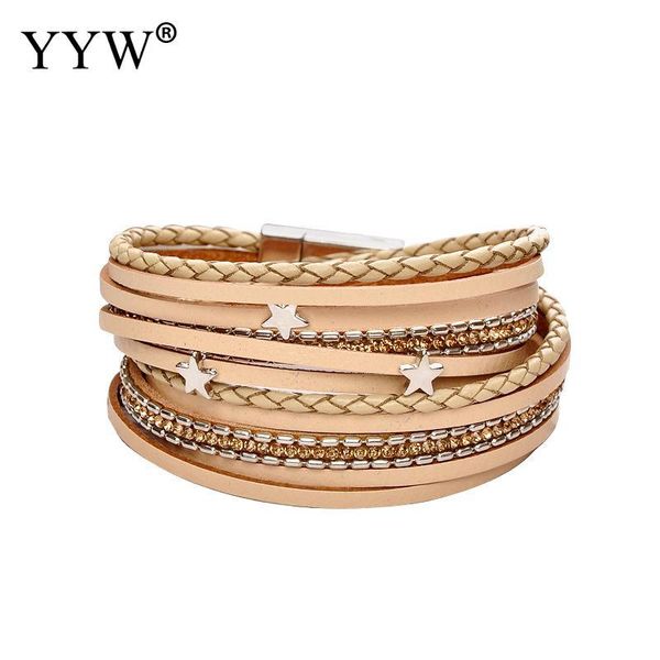 elegant european style women rhinestone star pu leather cord bracelets 15.55inch high grade bijoux snap button bracelet link, chain, Black
elegant european style women rhinestone star pu leather cord bracelets 15.55inch high grade bijoux snap button bracelet link, chain, Black
