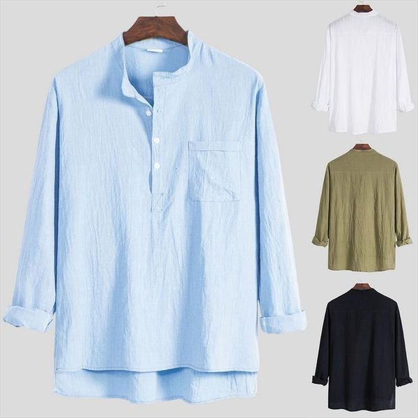 casual shirt stand collar mens polo long sleeve pullover leisure button japanese basic shirts camisa harajuku, White;black
casual shirt stand collar mens polo long sleeve pullover leisure button japanese basic shirts camisa harajuku, White;black