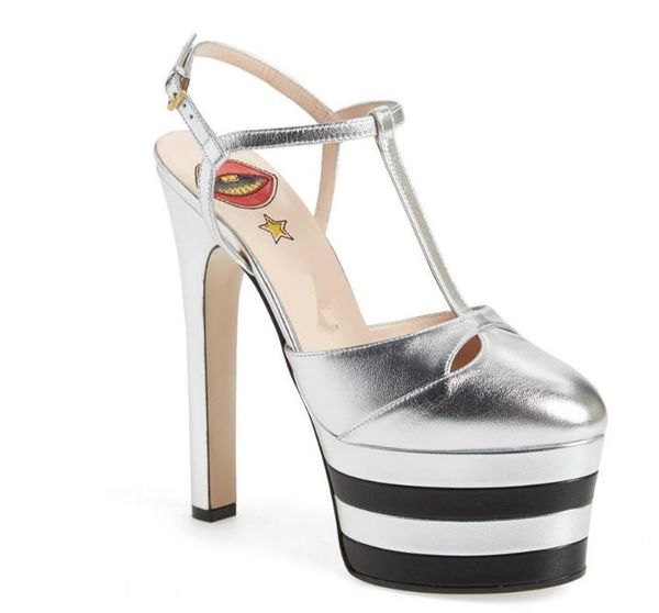 women's leather stiletto sandals, closed-toe buckle heels, striped water-proof platform, size: 34-43, silver, Black
women's leather stiletto sandals, closed-toe buckle heels, striped water-proof platform, size: 34-43, silver, Black