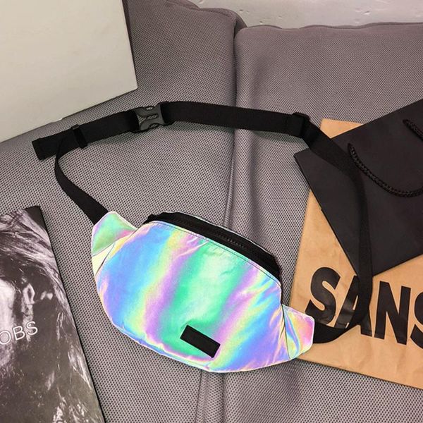 fashion trend reflective laser gradient rainbow waist bag student couple fitness exercise riding chest bags
fashion trend reflective laser gradient rainbow waist bag student couple fitness exercise riding chest bags