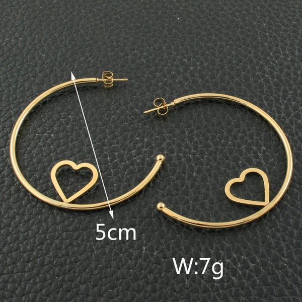 hoop & huggie woman's gold color fashion stainless steel jewelry simple earrings personality bijoux en acier inoxydable femme efgzcaad, Golden;silver
hoop & huggie woman's gold color fashion stainless steel jewelry simple earrings personality bijoux en acier inoxydable femme efgzcaad, Golden;silver