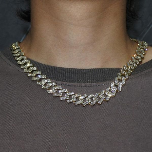 chains iced out 14mm gold color full miami curb cuban chain bling rapper necklaces for men hip hop diamond, Silver
chains iced out 14mm gold color full miami curb cuban chain bling rapper necklaces for men hip hop diamond, Silver