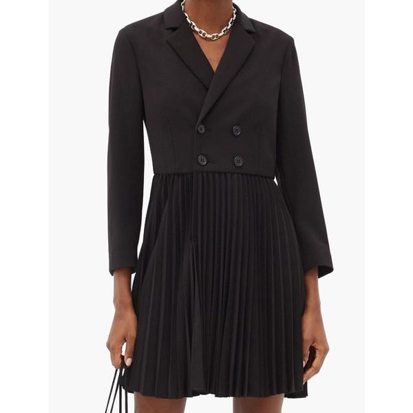 casual dresses 10.29 women temperament fashion hem patchwork pleated blazer dress ladies high end double breasted design mini, Black;gray
casual dresses 10.29 women temperament fashion hem patchwork pleated blazer dress ladies high end double breasted design mini, Black;gray