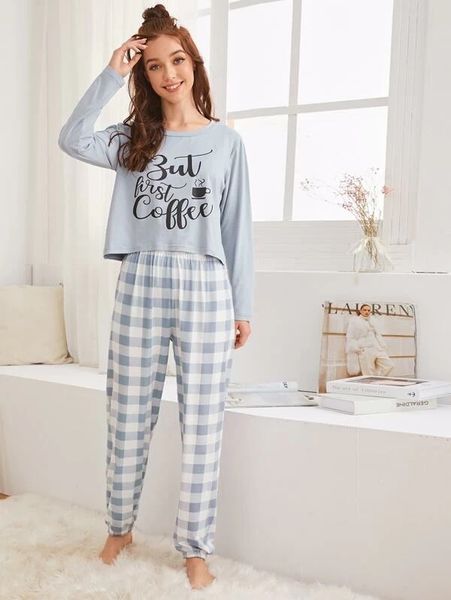 women's thermal underwear 2021 fashion pajamas classic digital printing set, Black;pink 
women's thermal underwear 2021 fashion pajamas classic digital printing set, Black;pink