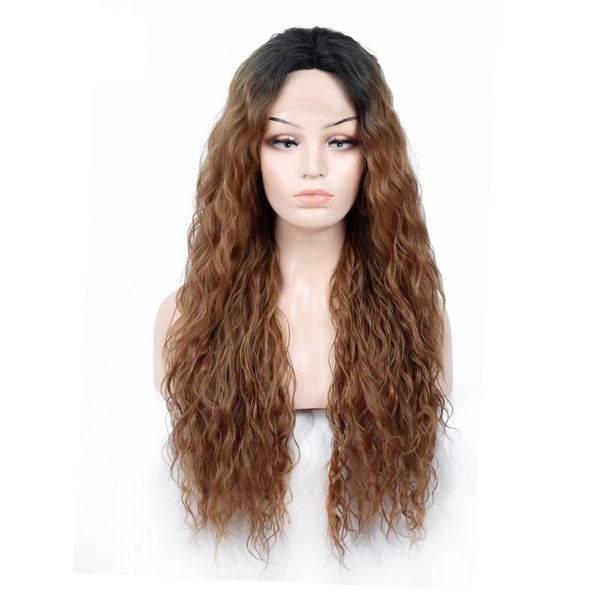 synthetic wigs dai weier lace front wig light brown long curly cosplay blonde ombre for women, Black
synthetic wigs dai weier lace front wig light brown long curly cosplay blonde ombre for women, Black