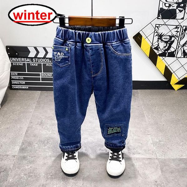 jeans autumn and winter boys cotton washed kids korean pants for baby plus velvet 2-9years old, Blue
jeans autumn and winter boys cotton washed kids korean pants for baby plus velvet 2-9years old, Blue