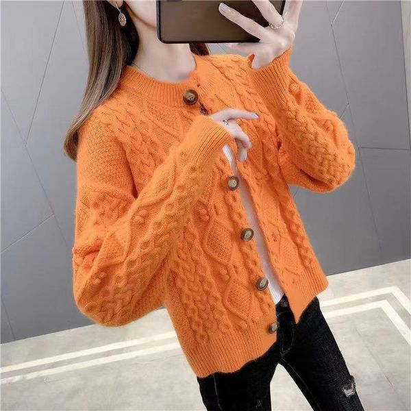women's knits & tees 2021 korean fashion casual chic long-sleeve sweater loose solid color knit single-breasted twist cardigans, White
women's knits & tees 2021 korean fashion casual chic long-sleeve sweater loose solid color knit single-breasted twist cardigans, White
