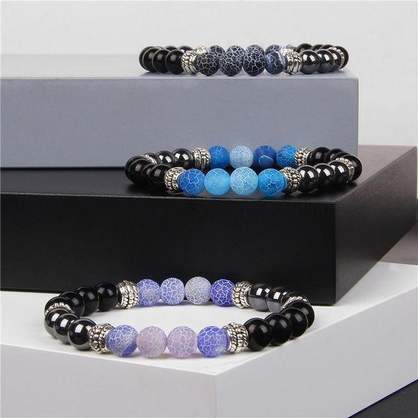 beaded, strands antique handmade hematite bead therapy bracelet natural cracked agates stone design braclet for men women wristband jewelry, Black
beaded, strands antique handmade hematite bead therapy bracelet natural cracked agates stone design braclet for men women wristband jewelry, Black