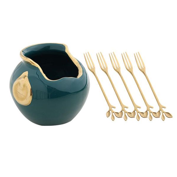 forks 1set nordic style household luxury stainless steel fruit dessert picks with 1pc holder
forks 1set nordic style household luxury stainless steel fruit dessert picks with 1pc holder