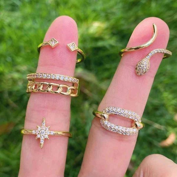 10pcs gold colorcopper shiny zircon star rings for women geometric ring trendy 2021 jewelry gifts party, Silver
10pcs gold colorcopper shiny zircon star rings for women geometric ring trendy 2021 jewelry gifts party, Silver