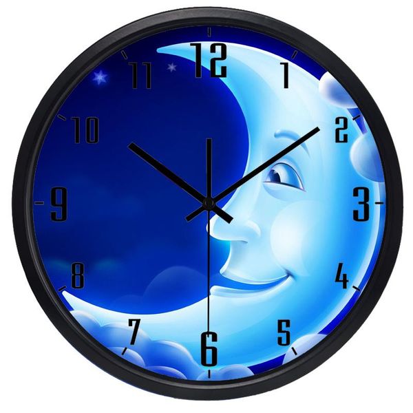 wall clocks creative cartoon moon for children room clock. silent lovely decoration clock
wall clocks creative cartoon moon for children room clock. silent lovely decoration clock