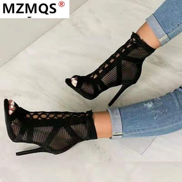 dress shoes 2021 fashion black summer sandals lace up cross-tied peep toe high heel ankle strap net surface hollow out sandalias mujer
dress shoes 2021 fashion black summer sandals lace up cross-tied peep toe high heel ankle strap net surface hollow out sandalias mujer