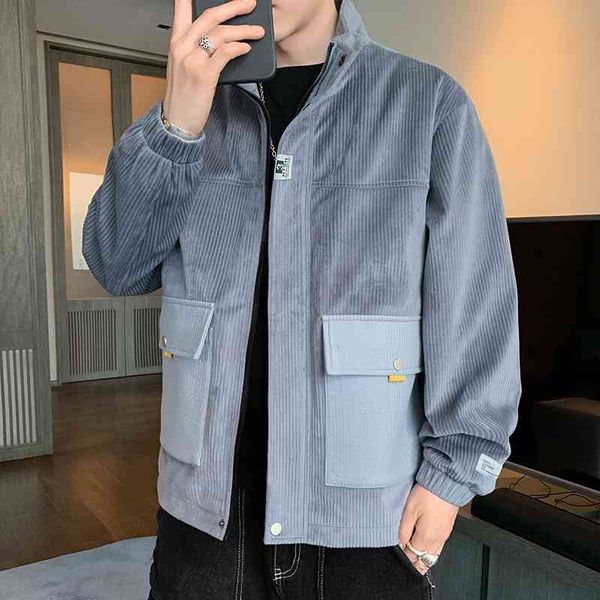 corduroy jacket men's korean fashion ins fashion brand baseball suit autumn casual coat work jacket, Black;brown
corduroy jacket men's korean fashion ins fashion brand baseball suit autumn casual coat work jacket, Black;brown