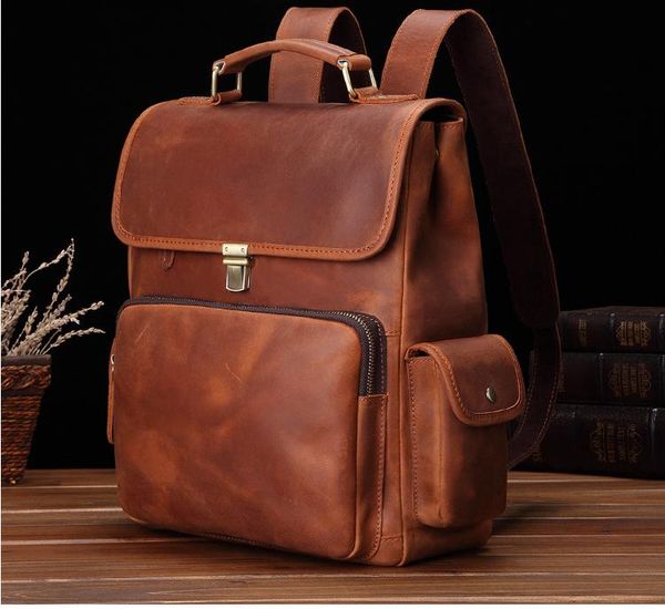 backpack men's genuine leather high capacity backpacks male climbing travel preppy luggage bags cowhide sequined school totes d618
backpack men's genuine leather high capacity backpacks male climbing travel preppy luggage bags cowhide sequined school totes d618