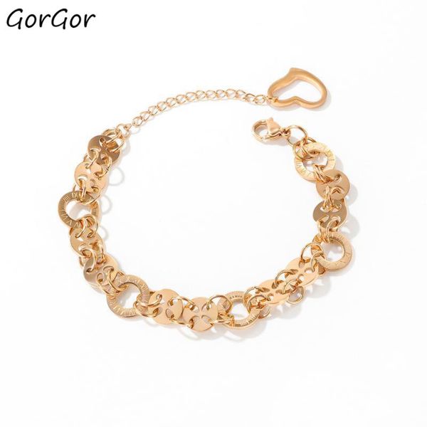 charm bracelets gorgor women stainless steel fashion statement the heart circle individuality engagement jewelry -1077, Golden;silver
charm bracelets gorgor women stainless steel fashion statement the heart circle individuality engagement jewelry -1077, Golden;silver