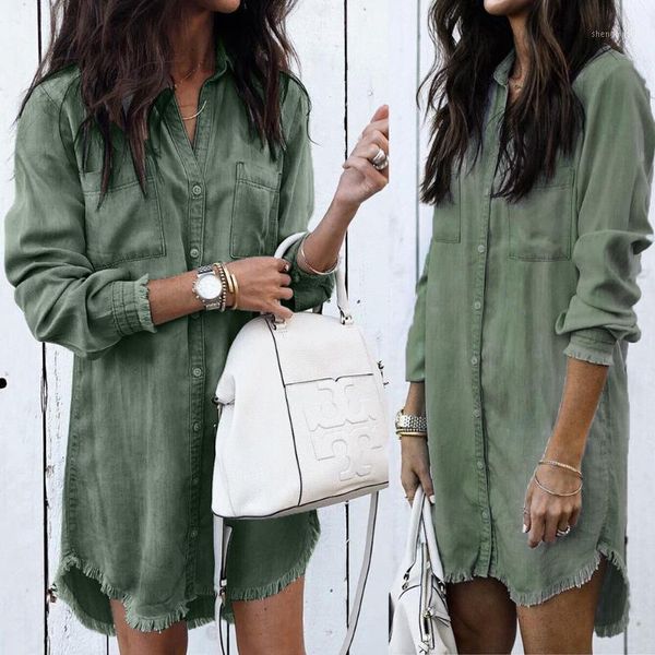 fashion women denim shirt long sleeve loose blouse lady casual jean summer women's blouses & shirts, White
fashion women denim shirt long sleeve loose blouse lady casual jean summer women's blouses & shirts, White