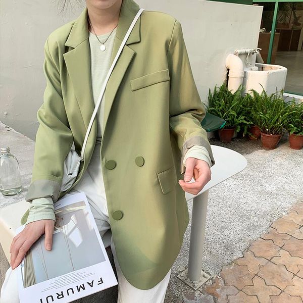 women's suits & blazers korean style blazer jacket for women fashion elegant button design slim casual vintage suit coat spring autumn, White;black
women's suits & blazers korean style blazer jacket for women fashion elegant button design slim casual vintage suit coat spring autumn, White;black