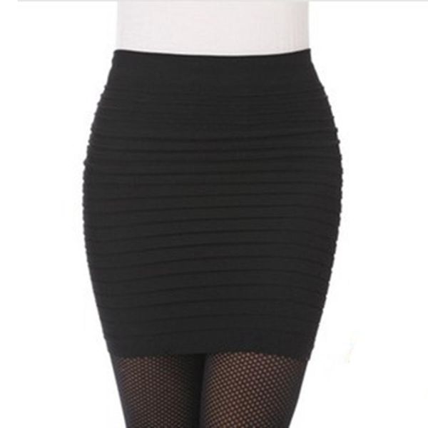 summer elastic pleated short women skirt high waist pencil mini candy color skirts, Black
summer elastic pleated short women skirt high waist pencil mini candy color skirts, Black