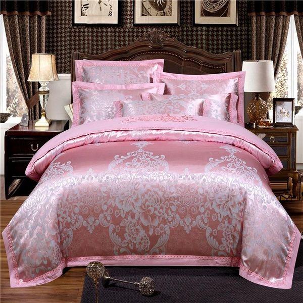 bedding sets luxury fashion pink royal quilt cover pillowcase bed sheet european style satin home textile king twin for adults oceania
bedding sets luxury fashion pink royal quilt cover pillowcase bed sheet european style satin home textile king twin for adults oceania