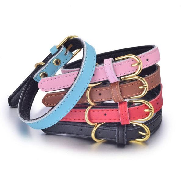 dog collars & leashes soft leather collar solid colorful pet neck strap adjustable puppy kitten cats for small medium dogs
dog collars & leashes soft leather collar solid colorful pet neck strap adjustable puppy kitten cats for small medium dogs