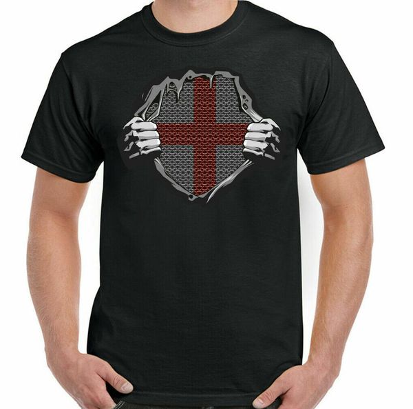 england t-shirt, st georges day football rugby knights templar fancy dress stag ..., White;black
england t-shirt, st georges day football rugby knights templar fancy dress stag ..., White;black