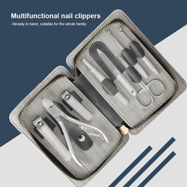 6/8pcs/set nail clippers stainless steel thick zipper bag chisel trimming clipper pedicure tool beauty tslm1 art kits
6/8pcs/set nail clippers stainless steel thick zipper bag chisel trimming clipper pedicure tool beauty tslm1 art kits