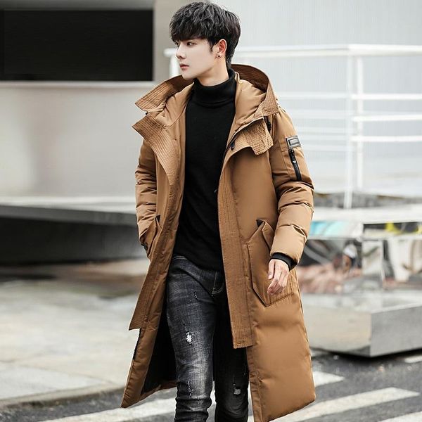 men's down & parkas kuyomens korean style white duck jacket hooded thick coat male casual overcoat thermal winter parka men, Black
men's down & parkas kuyomens korean style white duck jacket hooded thick coat male casual overcoat thermal winter parka men, Black