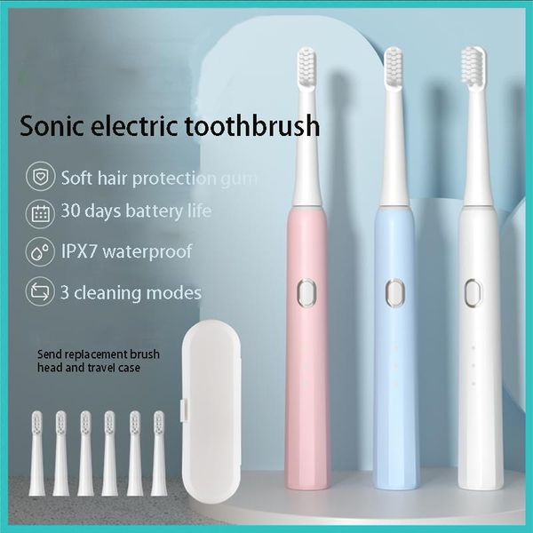 smart electric toothbrush sonic 3 modes usb charger fast charge tooth brushes timer with 8 brush heads & travel case
smart electric toothbrush sonic 3 modes usb charger fast charge tooth brushes timer with 8 brush heads & travel case
