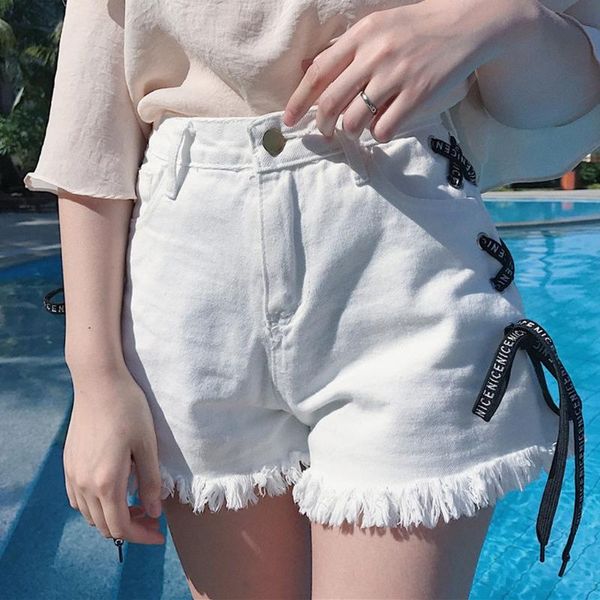 jean shorts women summer casual denim jeans bandage short pants tassel wide-leg trousers y625 women's, White;black
jean shorts women summer casual denim jeans bandage short pants tassel wide-leg trousers y625 women's, White;black