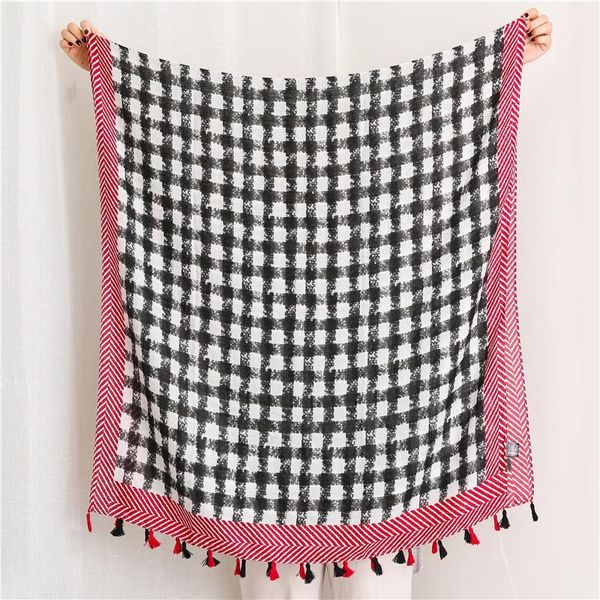 scarves 1pcs fashion plaid print hijab scarf tassels geometric women shawls, Blue;gray
scarves 1pcs fashion plaid print hijab scarf tassels geometric women shawls, Blue;gray