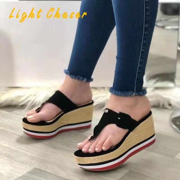 sandals summer beach 2021 women's fashion casual flip flops outdoor slippers platforms wedges shoes female big size 43, Black
sandals summer beach 2021 women's fashion casual flip flops outdoor slippers platforms wedges shoes female big size 43, Black